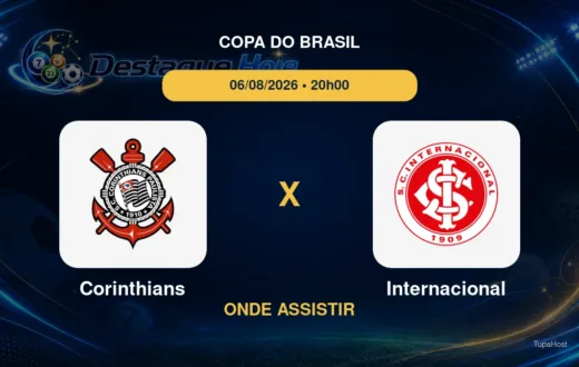 Corinthians x Internacional onde assistir