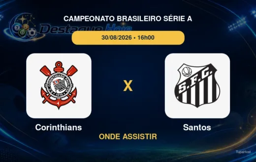 Corinthians x Santos onde assistir