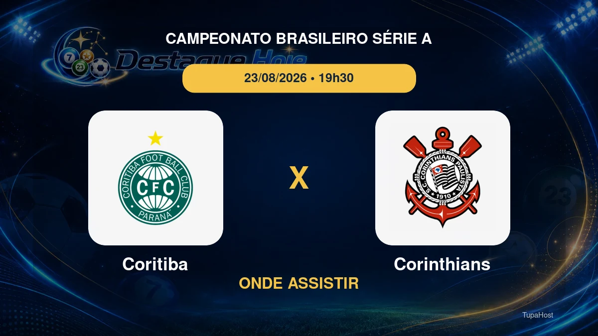Coritiba x Corinthians onde assistir