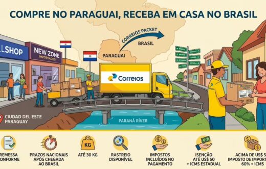 Comprou no Paraguai? Correios passam a entregar encomendas no Brasil