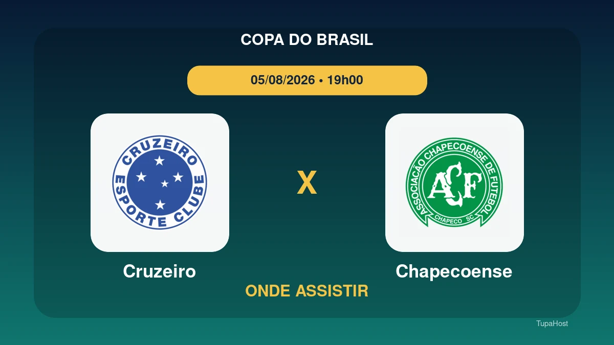 Cruzeiro x Chapecoense onde assistir