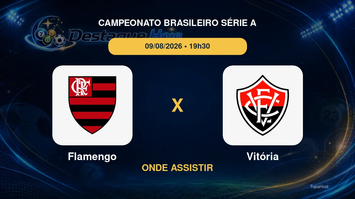 Flamengo x Vitória onde assistir