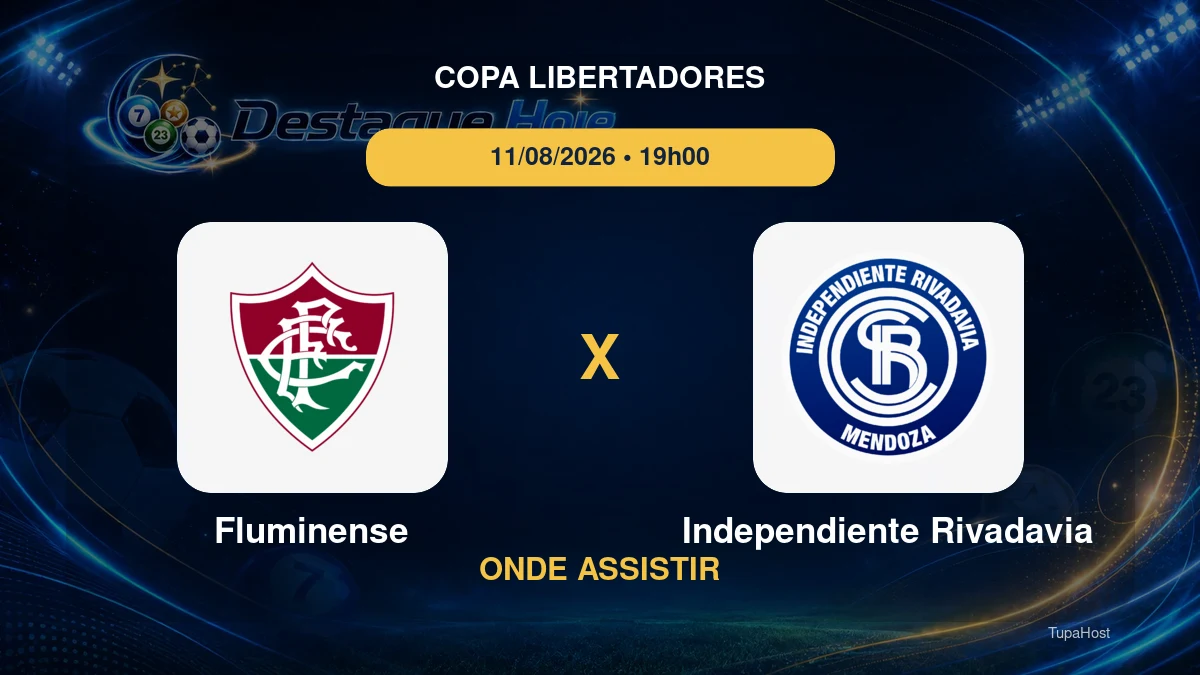 Fluminense x Independiente Rivadavia onde assistir
