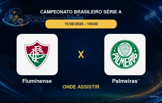 Fluminense x Palmeiras onde assistir