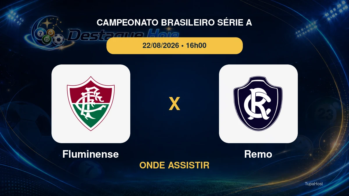 Fluminense x Remo onde assistir