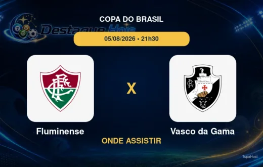 Fluminense x Vasco da Gama onde assistir