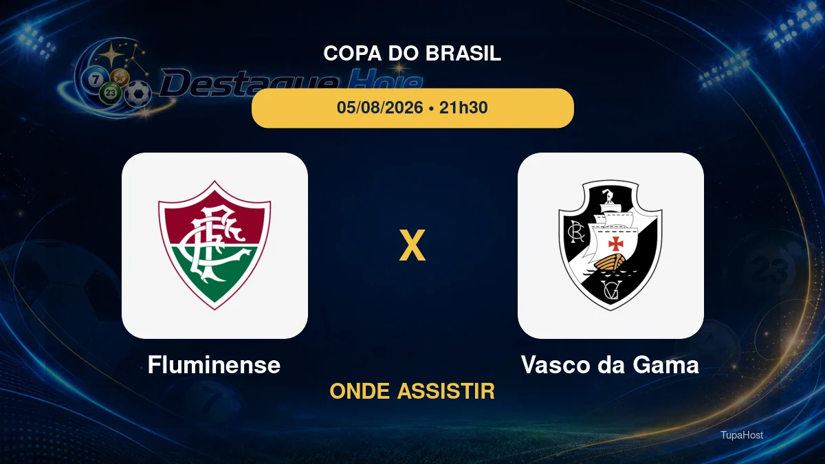 Fluminense x Vasco da Gama onde assistir