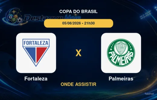 Fortaleza x Palmeiras onde assistir
