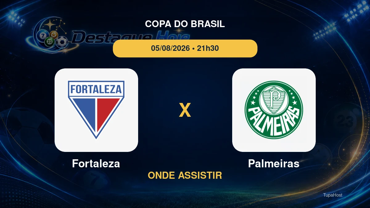 Fortaleza x Palmeiras onde assistir
