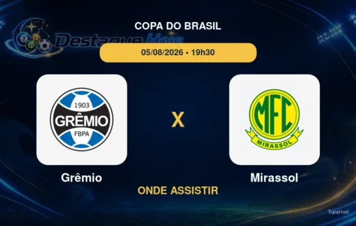 Grêmio x Mirassol onde assistir