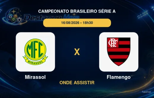 Mirassol x Flamengo onde assistir