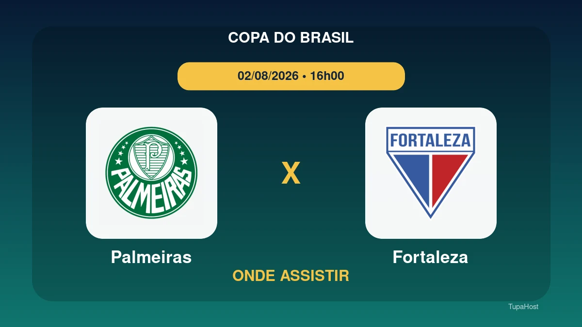 Palmeiras x Fortaleza onde assistir