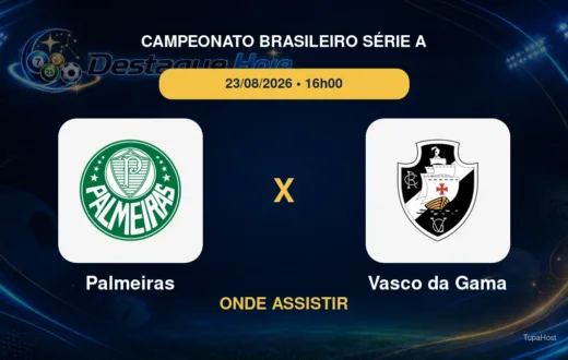 Palmeiras x Vasco da Gama onde assistir