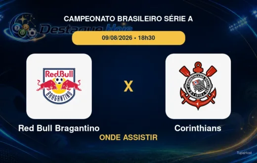 Red Bull Bragantino x Corinthians onde assistir