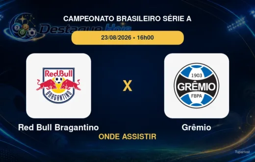 Red Bull Bragantino x Grêmio onde assistir