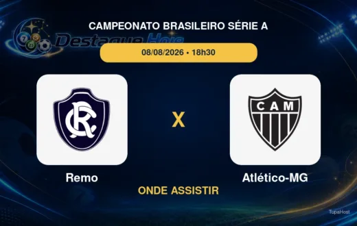 Remo x Atlético-MG onde assistir