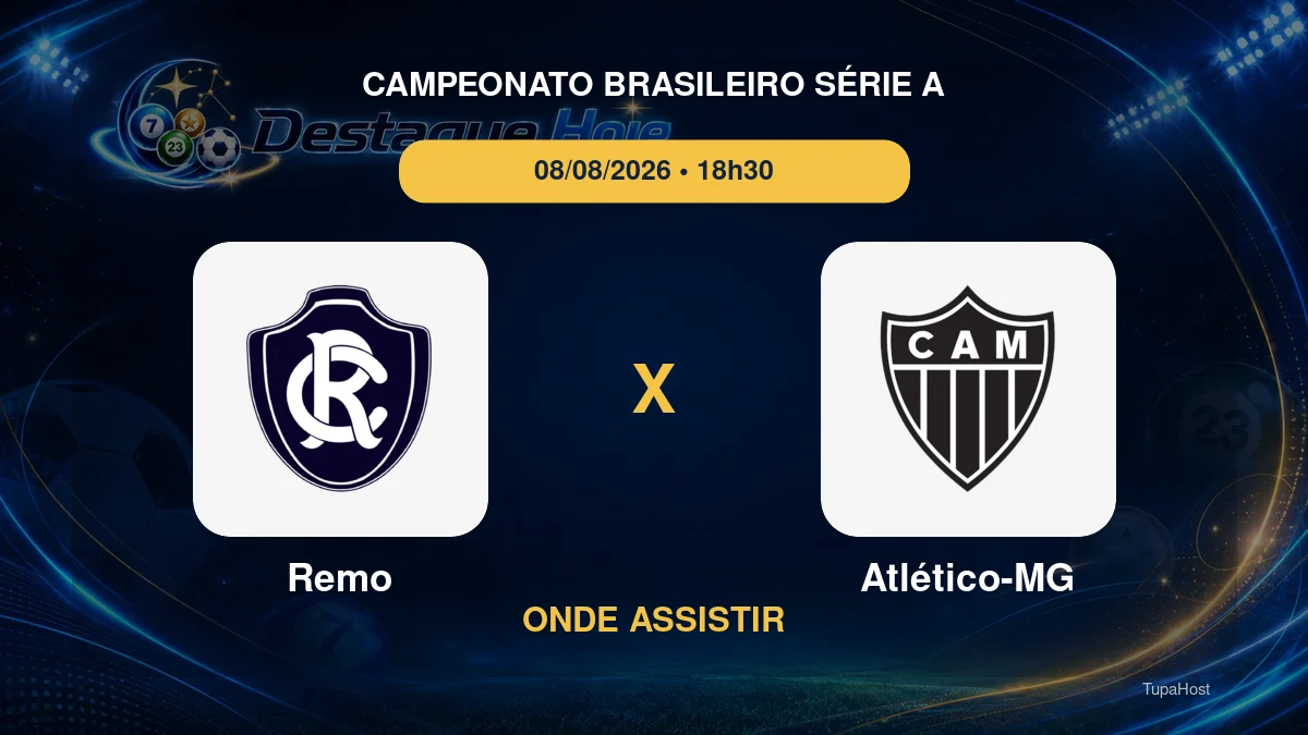 Remo x Atlético-MG onde assistir