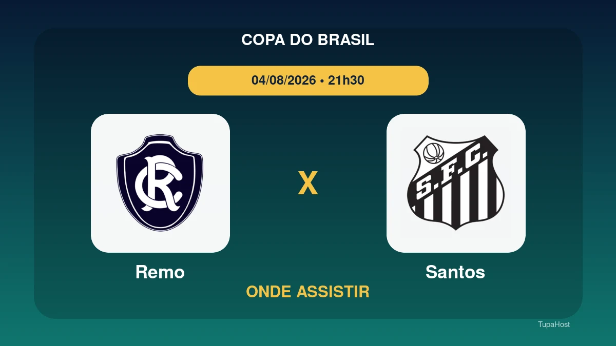 Remo x Santos onde assistir