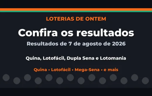 Confira o Resultado da Quina, Lotofácil de ontem e outras loterias