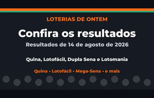Confira o Resultado da Quina, Lotofácil de ontem e outras loterias