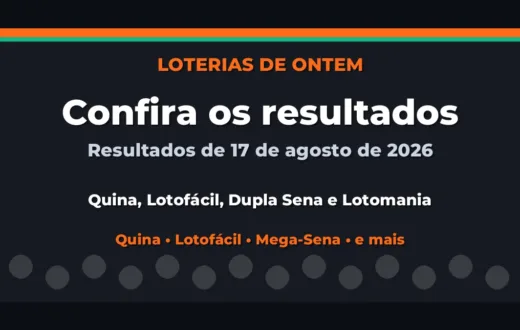 Confira o Resultado da Quina, Lotofácil de ontem e outras loterias