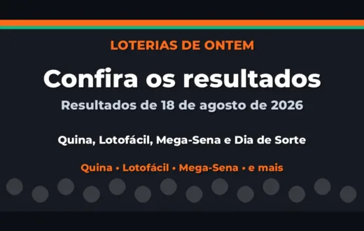 Confira o Resultado da Quina, Lotofácil de ontem e outras loterias