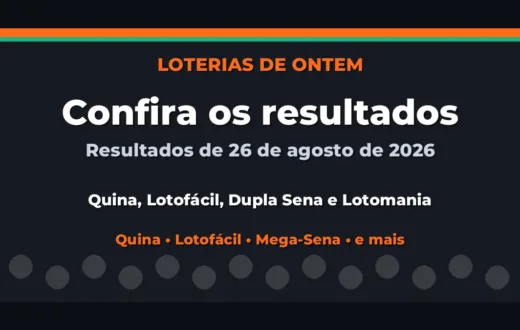 Confira o Resultado da Quina, Lotofácil de ontem e outras loterias