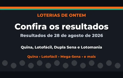 Confira o Resultado da Quina, Lotofácil de ontem e outras loterias