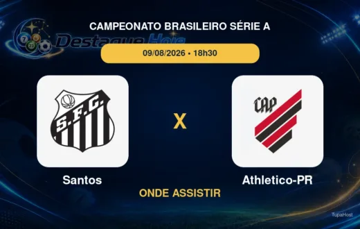 Santos x Athletico-PR onde assistir
