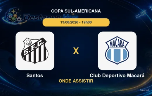 Santos x Club Deportivo Macará onde assistir