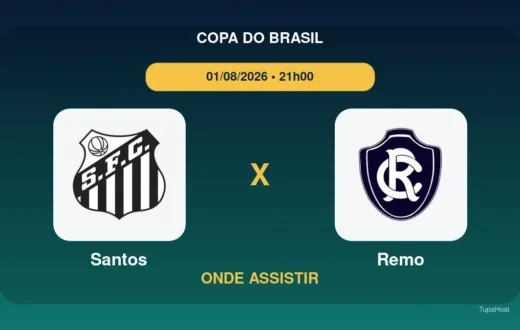 Santos x Remo onde assistir