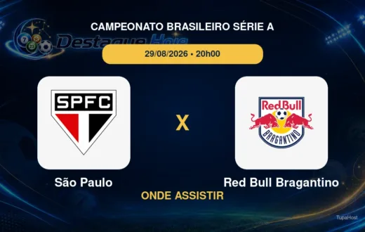 São Paulo x Red Bull Bragantino onde assistir