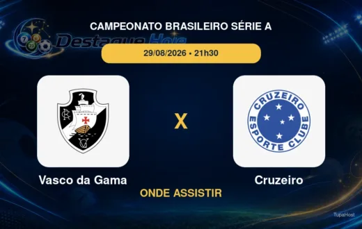 Vasco da Gama x Cruzeiro onde assistir
