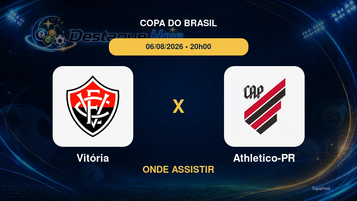 Vitória x Athletico-PR onde assistir