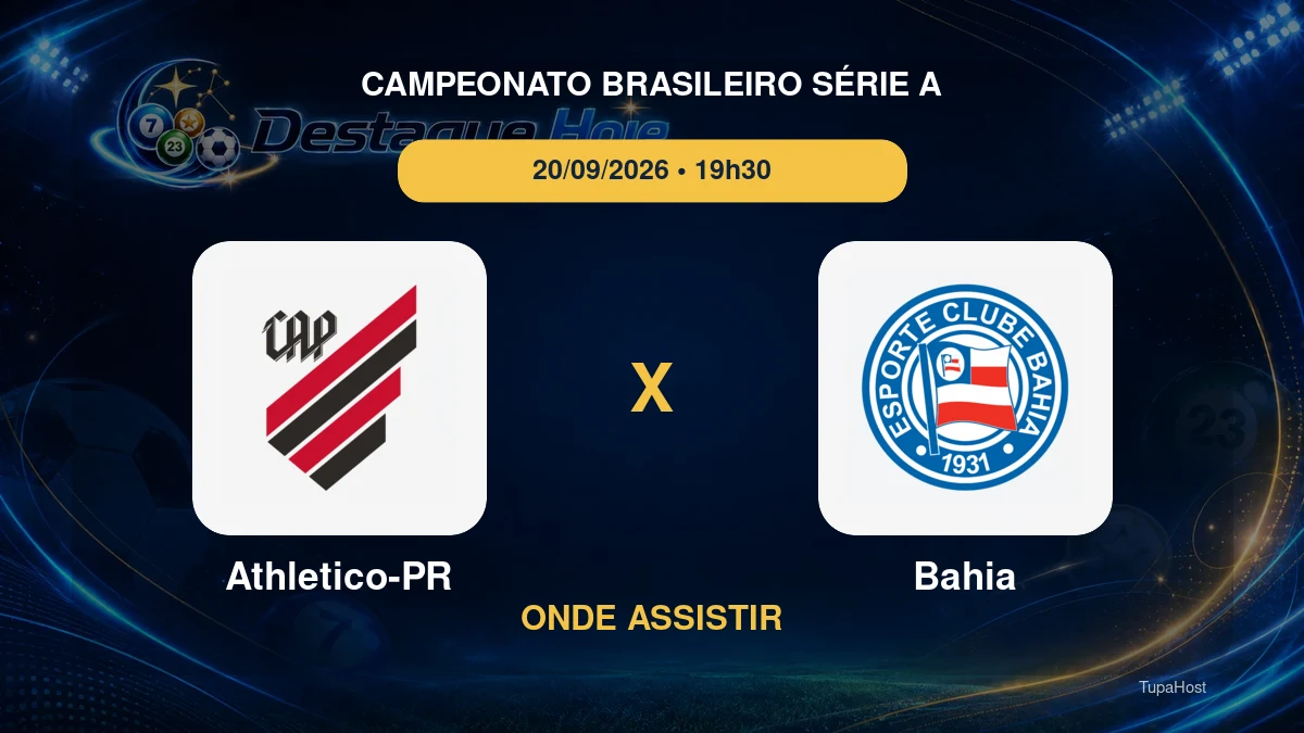 Athletico-PR x Bahia onde assistir
