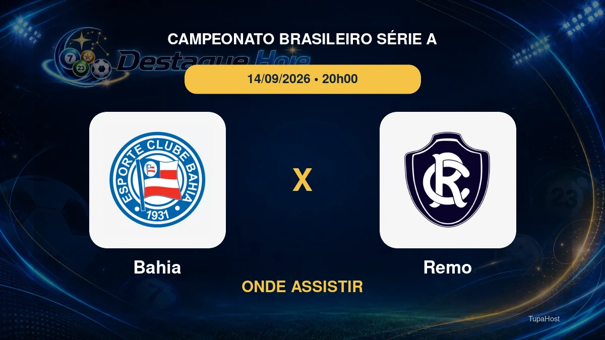 Bahia x Remo onde assistir