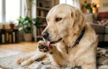 Seu cão vive lambendo as patas? Veja o que esse comportamento pode estar indicando