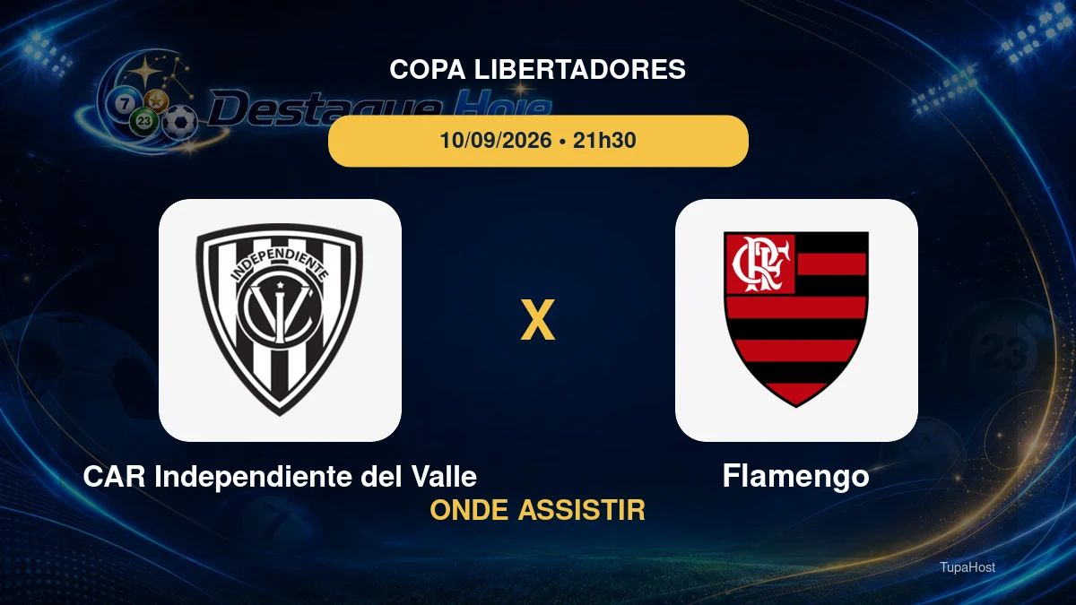 CAR Independiente del Valle x Flamengo onde assistir