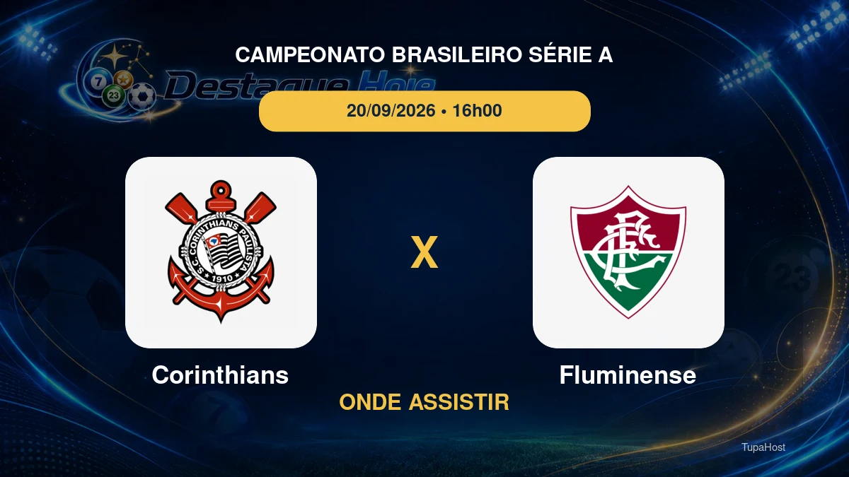 Corinthians x Fluminense onde assistir