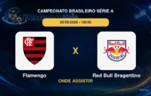 Flamengo x Red Bull Bragantino onde assistir