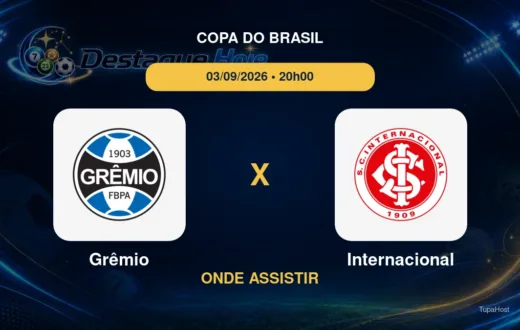 Grêmio x Internacional onde assistir