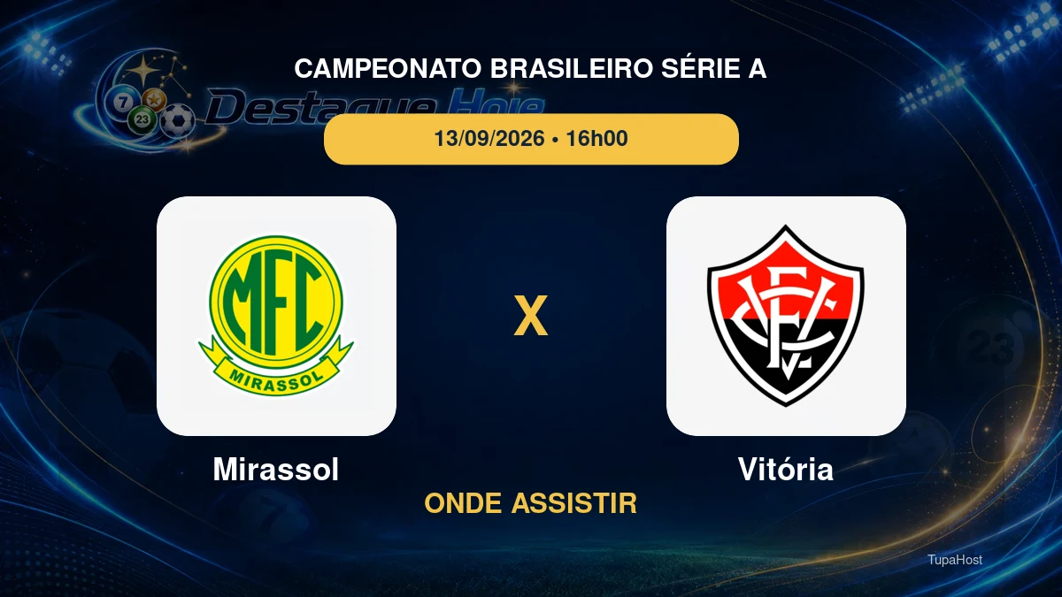 Mirassol x Vitória onde assistir