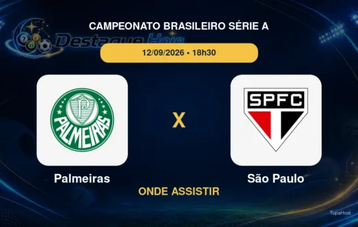 Palmeiras x São Paulo onde assistir