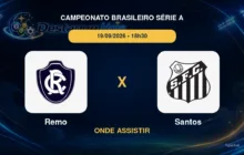 Remo x Santos onde assistir