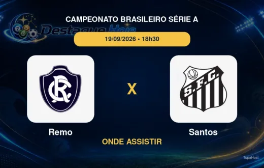 Remo x Santos onde assistir