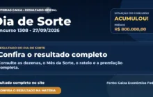 Resultado da Dia de Sorte de hoje, concurso 1308