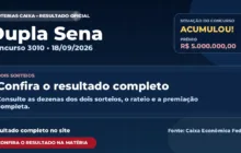 Resultado da Dupla Sena de hoje, concurso 3010
