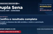 Resultado da Dupla Sena de hoje, concurso 3011