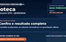 Resultado da Loteca de hoje, concurso 1272