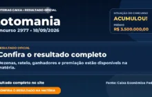 Resultado da Lotomania de hoje, concurso 2977